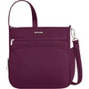 image:imageTravelon AntiTheft Classic NorthSouth Crossbody BagBurgundy