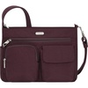 image:imageTravelon AntiTheft Essentials Patch Pocket Crossbody BagDark Bordeaux