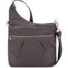 image:imageTravelon AntiTheft Signature 3 Compartment Crossbody BagSmoke