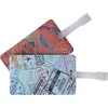 image:imageTravelon Set of 2 Luggage Tags Passport Stamps