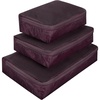 image:imageTravelon World Travel Essentials Set of 3 Soft Packing CubesBlackberry