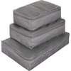 image:imageTravelon World Travel Essentials Set of 3 Soft Packing CubesGray Heather