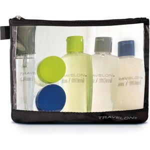image:imageTravelon 1 Quart Zip Top Bag with Bottles Clear One Size