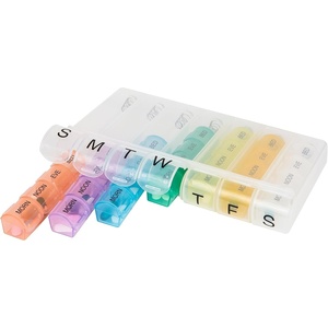 image:imageTravelon 7 Day Pill Organizer ColoredColored