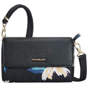 image:imageTravelon AntiTheft Addison Convertible CrossbodyBelt BagMidnight Floral