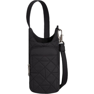 image:imageTravelon AntiTheft Boho Insulated Water Bottle ToteBlack