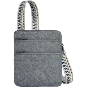 image:imageTravelon AntiTheft Boho Slim CrossbodyGray Heather