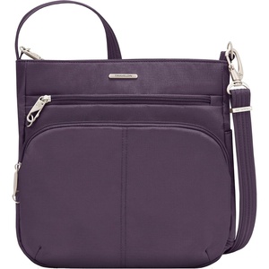 image:imageTravelon AntiTheft Classic NorthSouth Crossbody BagPurple