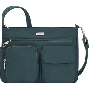 image:imageTravelon AntiTheft Essentials Patch Pocket Crossbody BagPeacock