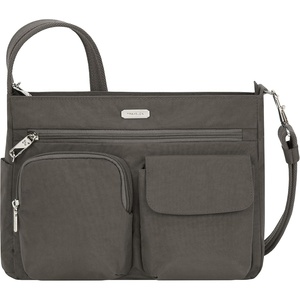 image:imageTravelon AntiTheft Essentials Patch Pocket Crossbody BagSmoke