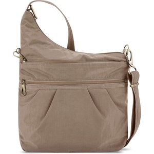 image:imageTravelon AntiTheft Signature 3 Compartment Crossbody BagSable