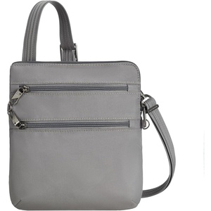 image:imageTravelon Antitheft Classic Slim Double Zip CrossbodyGray