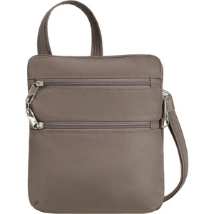 image:imageTravelon Antitheft Classic Slim Double Zip CrossbodyHazelnut