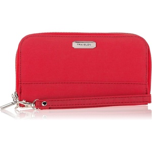 image:imageTravelon RFID Blocking Double Zip WalletPoppy