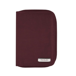 image:imageTravelon RFID Blocking Passport Zip WalletDark Bordeaux