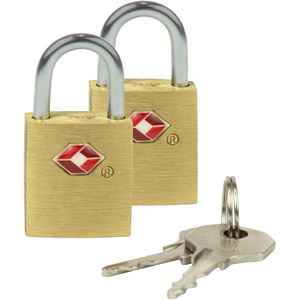 image:imageTravelon TSA Set of 2 Padlocks Luggage LocksBrass