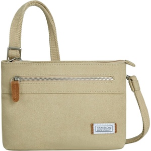 image:imageTravelon Womens AntiTheft Heritage Small Crossbody Cross Body BagNatural