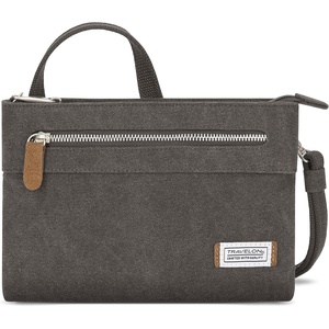 image:imageTravelon Womens AntiTheft Heritage Small Crossbody Cross Body BagPewter
