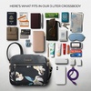 image:imageTravelon AntiTheft Addison Small CrossbodyMidnight Floral