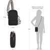 image:imageTravelon AntiTheft Boho 2 Compartment Phone CrossbodyBlack
