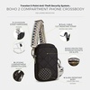 image:imageTravelon AntiTheft Boho 2 Compartment Phone CrossbodyBlack