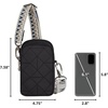 image:imageTravelon AntiTheft Boho 2 Compartment Phone CrossbodyBlack