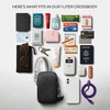 image:imageTravelon AntiTheft Boho 2 Compartment Phone CrossbodyBlack
