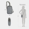 image:imageTravelon AntiTheft Boho 2 Compartment Phone CrossbodyGray Heather