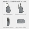 image:imageTravelon AntiTheft Boho 2 Compartment Phone CrossbodyGray Heather