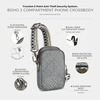 image:imageTravelon AntiTheft Boho 2 Compartment Phone CrossbodyGray Heather