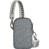 image:imageTravelon AntiTheft Boho 2 Compartment Phone CrossbodyGray Heather