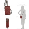 image:imageTravelon AntiTheft Boho 2 Compartment Phone CrossbodyPaprika