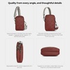image:imageTravelon AntiTheft Boho 2 Compartment Phone CrossbodyPaprika