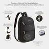 image:imageTravelon AntiTheft Classic Convertible Sling BackpackBlack