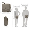 image:imageTravelon AntiTheft Courier Tour BagStone Gray