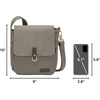 image:imageTravelon AntiTheft Courier Tour BagStone Gray