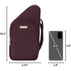 image:imageTravelon AntiTheft Essentials Compact Crossbody BagDark Bordeaux