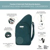 image:imageTravelon AntiTheft Essentials Compact Crossbody BagPeacock
