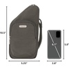 image:imageTravelon AntiTheft Essentials Compact Crossbody BagSmoke