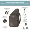 image:imageTravelon AntiTheft Essentials Compact Crossbody BagSmoke
