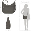 image:imageTravelon AntiTheft Essentials EastWest Hobo BagSmoke