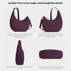 image:imageTravelon AntiTheft Runways Asymmetric HoboPlum