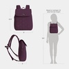 image:imageTravelon AntiTheft Runways Compact BackpackPlum