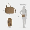 image:imageTravelon AntiTheft Runways Double Compartment CrossbodyLatte
