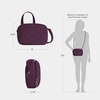 image:imageTravelon AntiTheft Runways Double Compartment CrossbodyPlum
