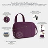 image:imageTravelon AntiTheft Runways Double Compartment CrossbodyPlum