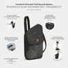 image:imageTravelon AntiTheft Runways Slim Assymetric CrossbodyBlack