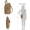 image:imageTravelon AntiTheft Runways Slim Assymetric CrossbodyLatte