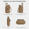 image:imageTravelon AntiTheft Runways Slim Assymetric CrossbodyLatte