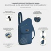 image:imageTravelon AntiTheft Runways Slim Assymetric CrossbodyOcean